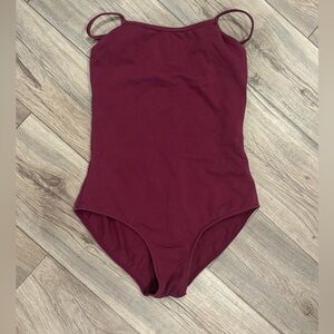 Bloch leotard. Maroon. Youth size 14.